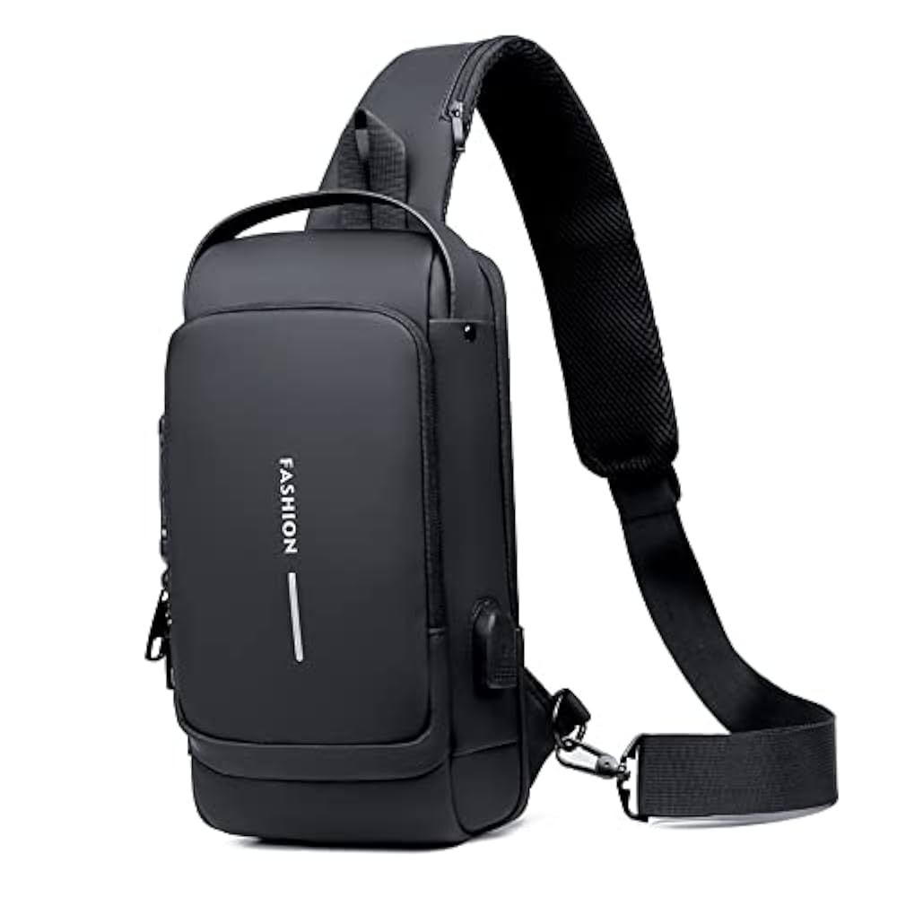 Crossbody Sling Bag with USB Charging – Waterproof & Anti-Theft